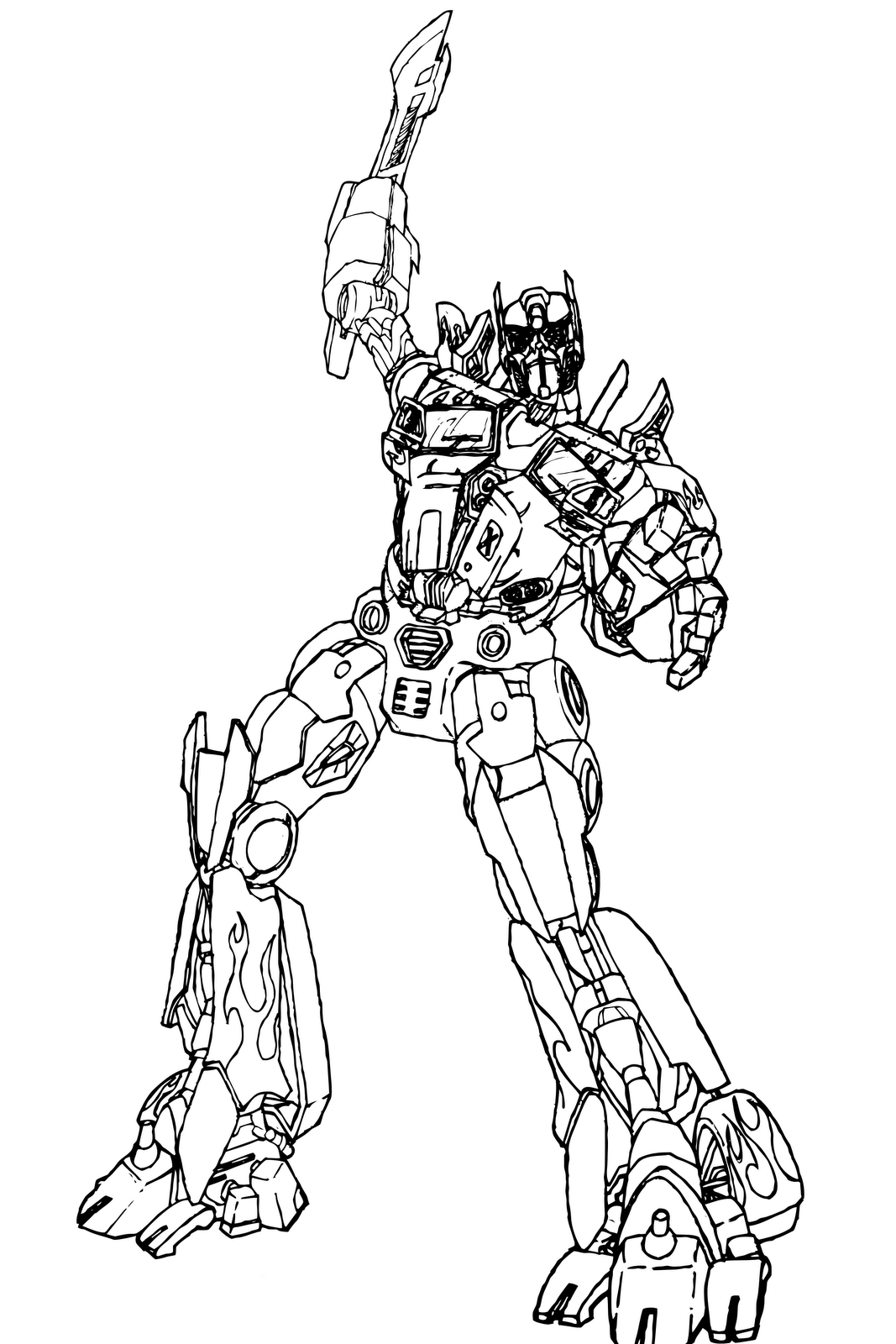 Transformers Coloring Pages Free Printable 15