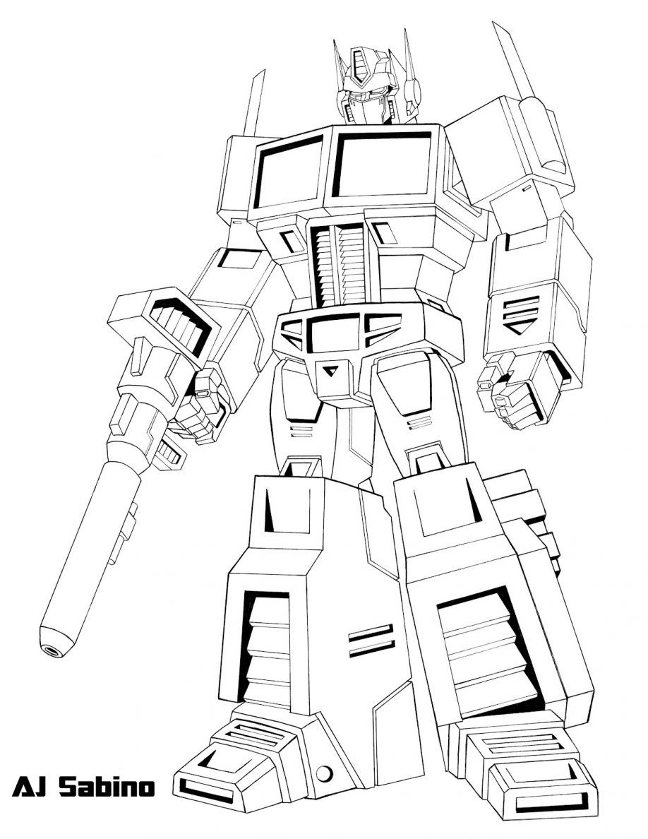 Transformers Coloring Pages Free Printable 23