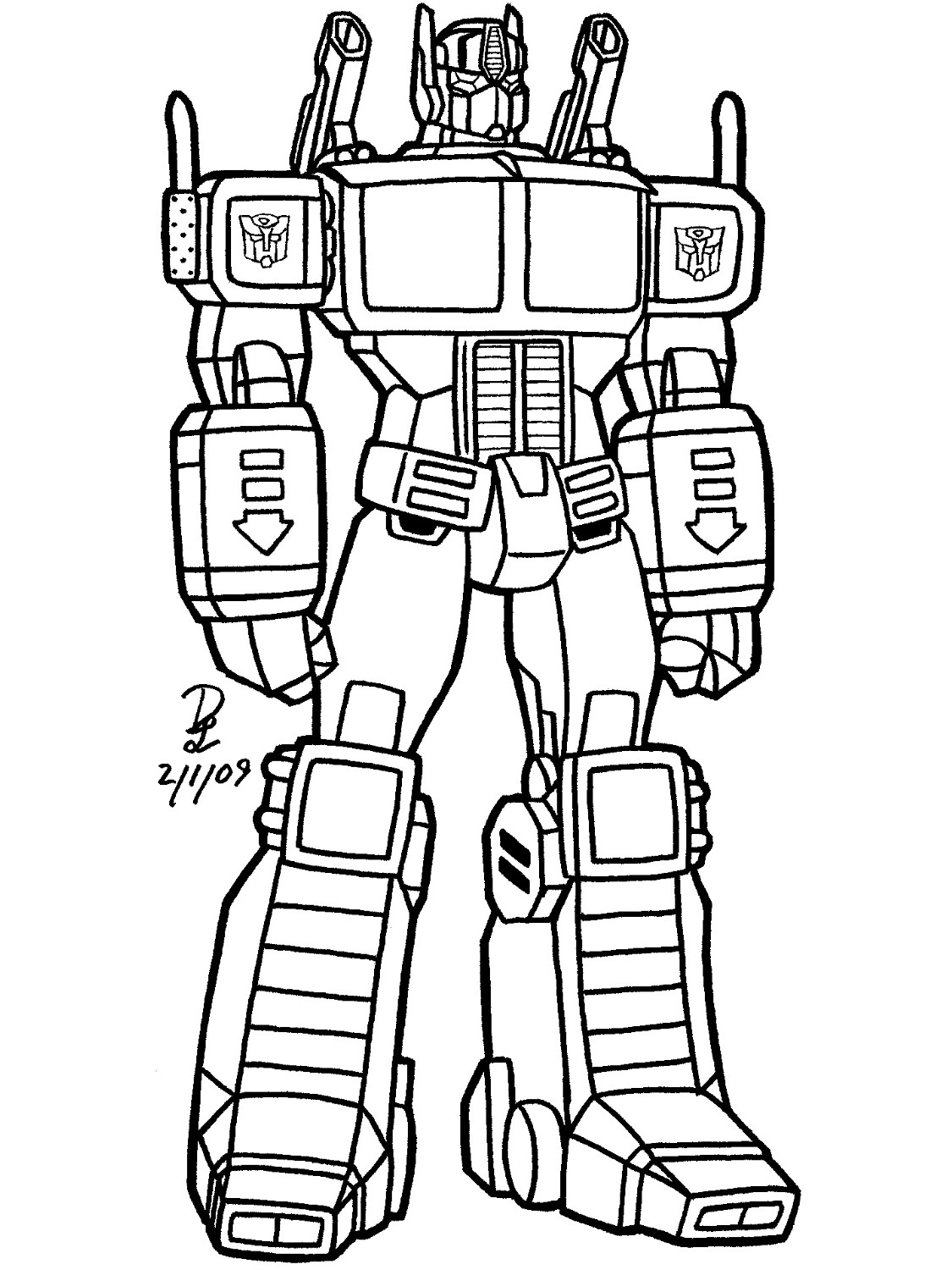 Transformers Coloring Pages Free Printable 34