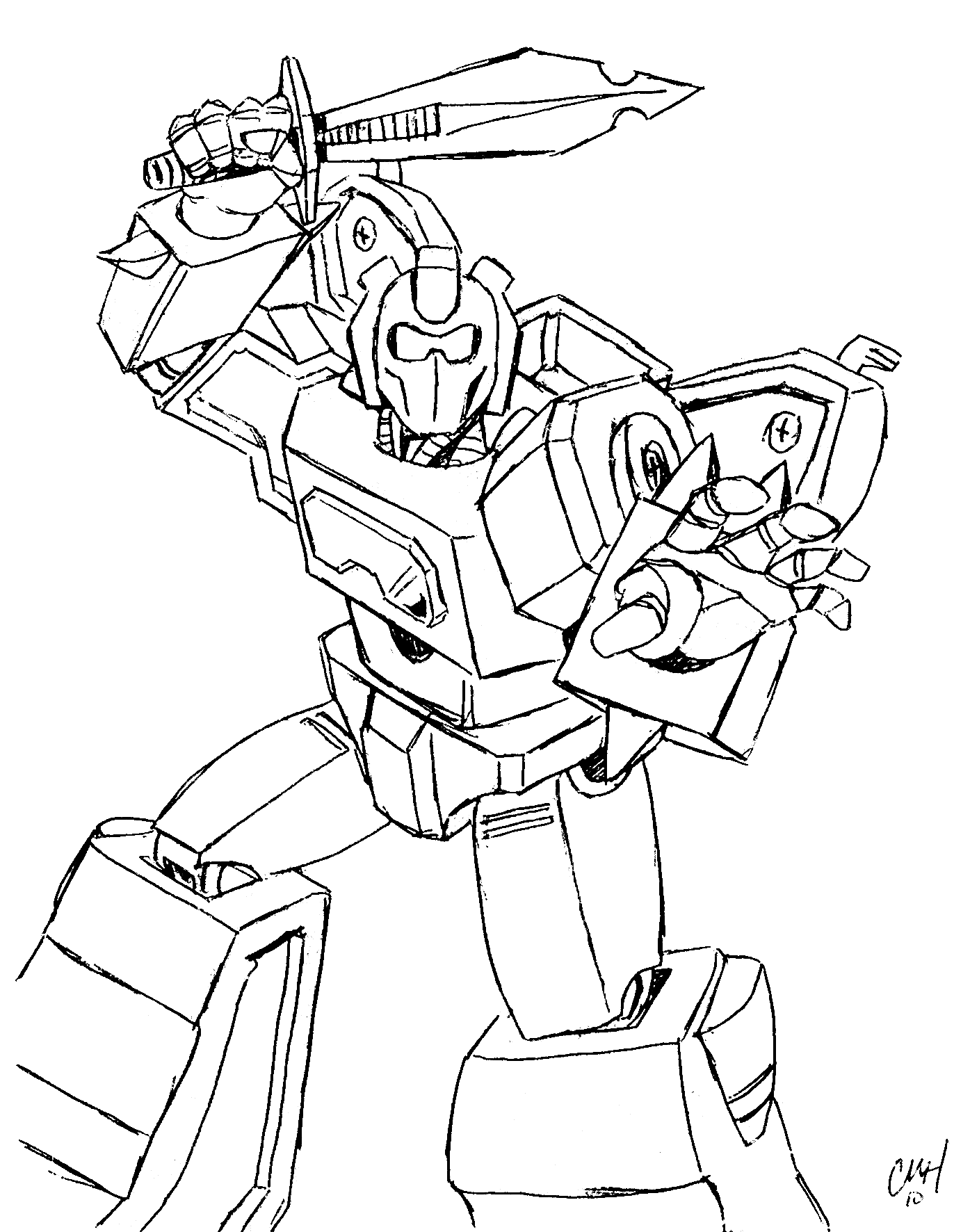 Transformers Coloring Pages Free Printable 35