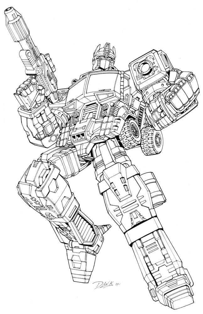 Transformers Coloring Pages Free Printable 37