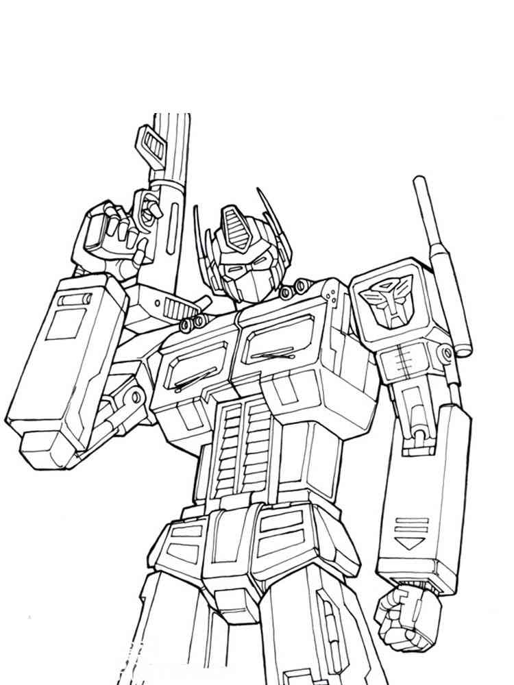 Transformers Coloring Pages Free Printable 44