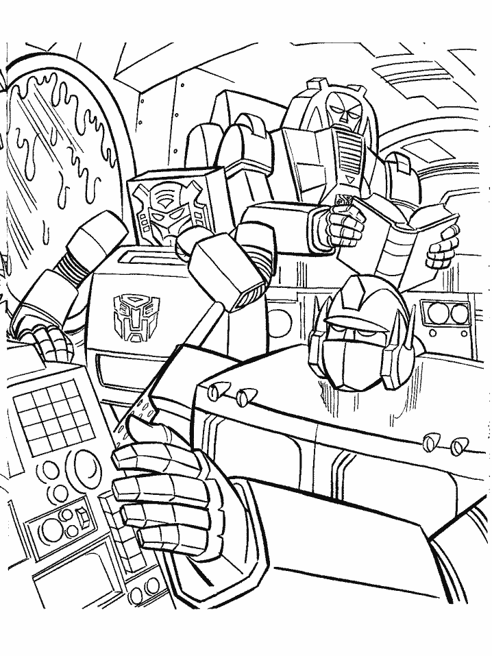 Transformers Coloring Pages Free Printable 54