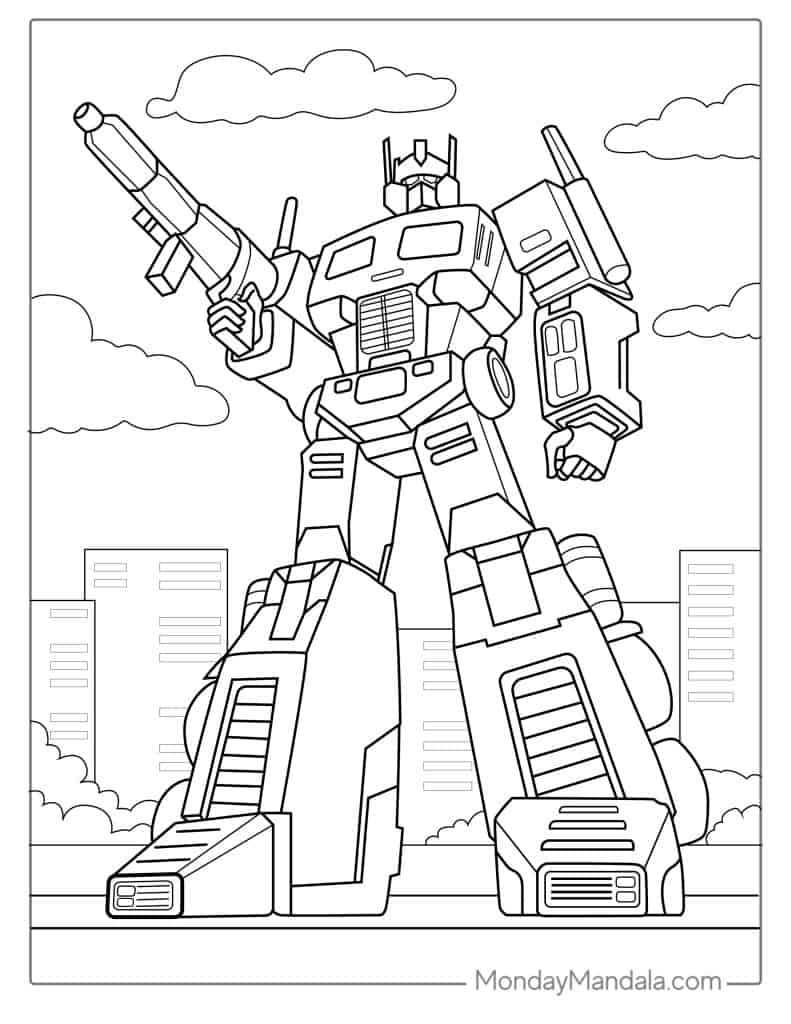 Transformers Coloring Pages Free Printable 69