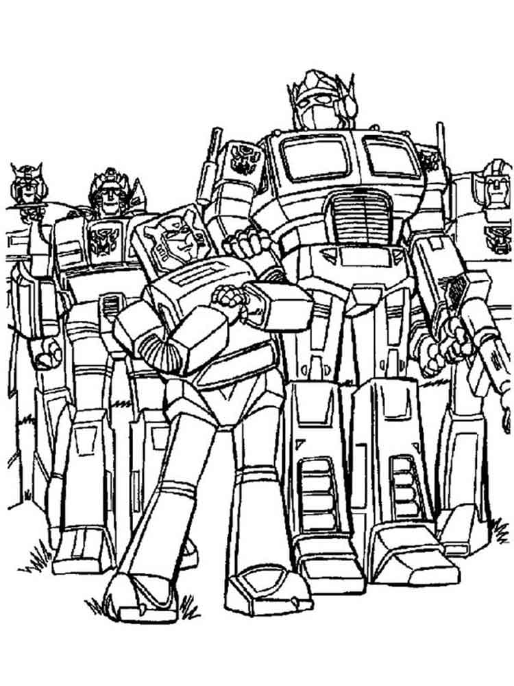 Transformers Coloring Pages Free Printable 9