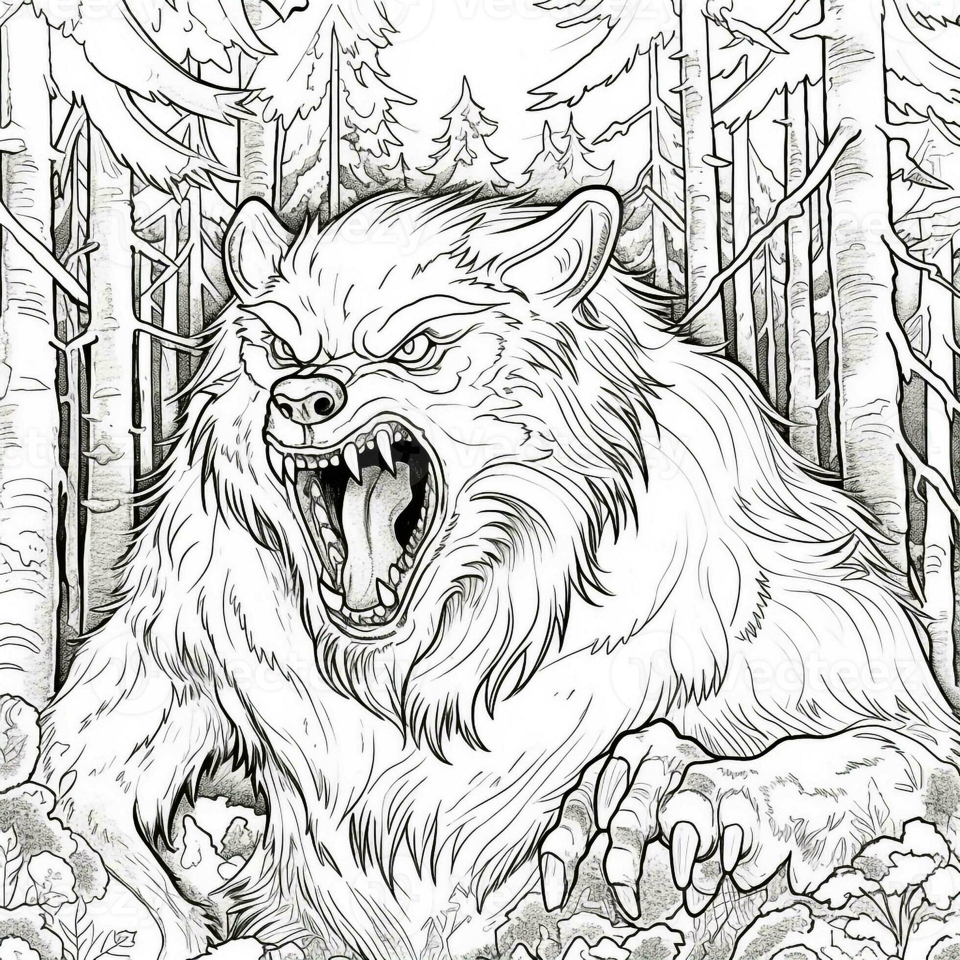 Were Wolf Coloring Page Free Printable 101