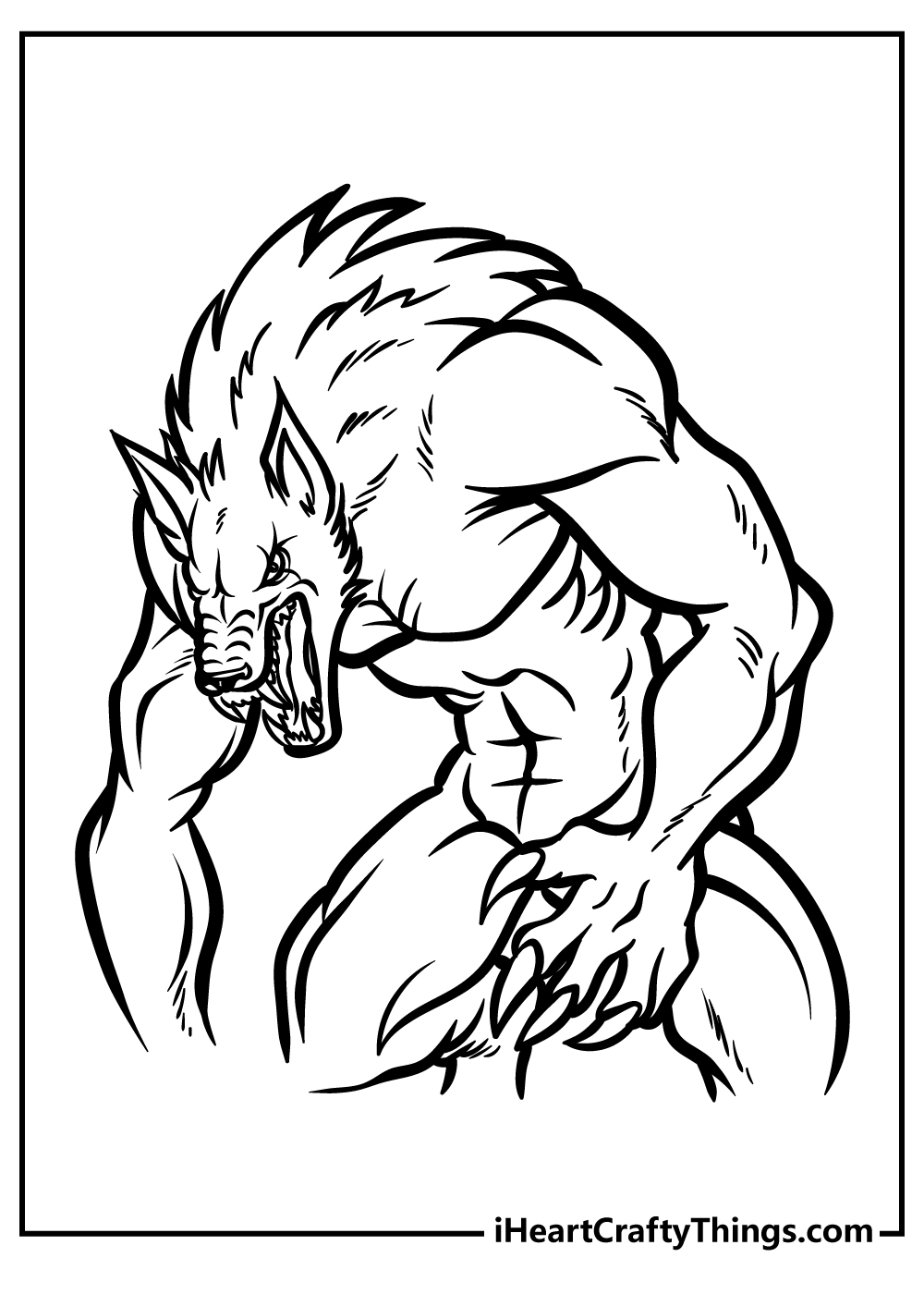 Were Wolf Coloring Page Free Printable 104