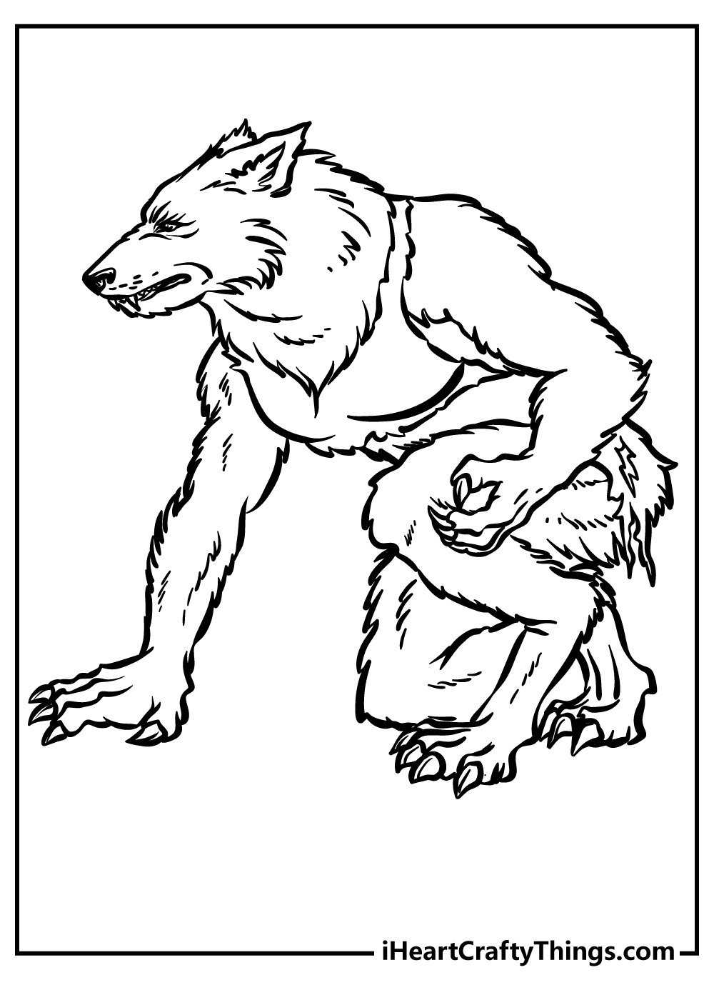 Were Wolf Coloring Page Free Printable 112