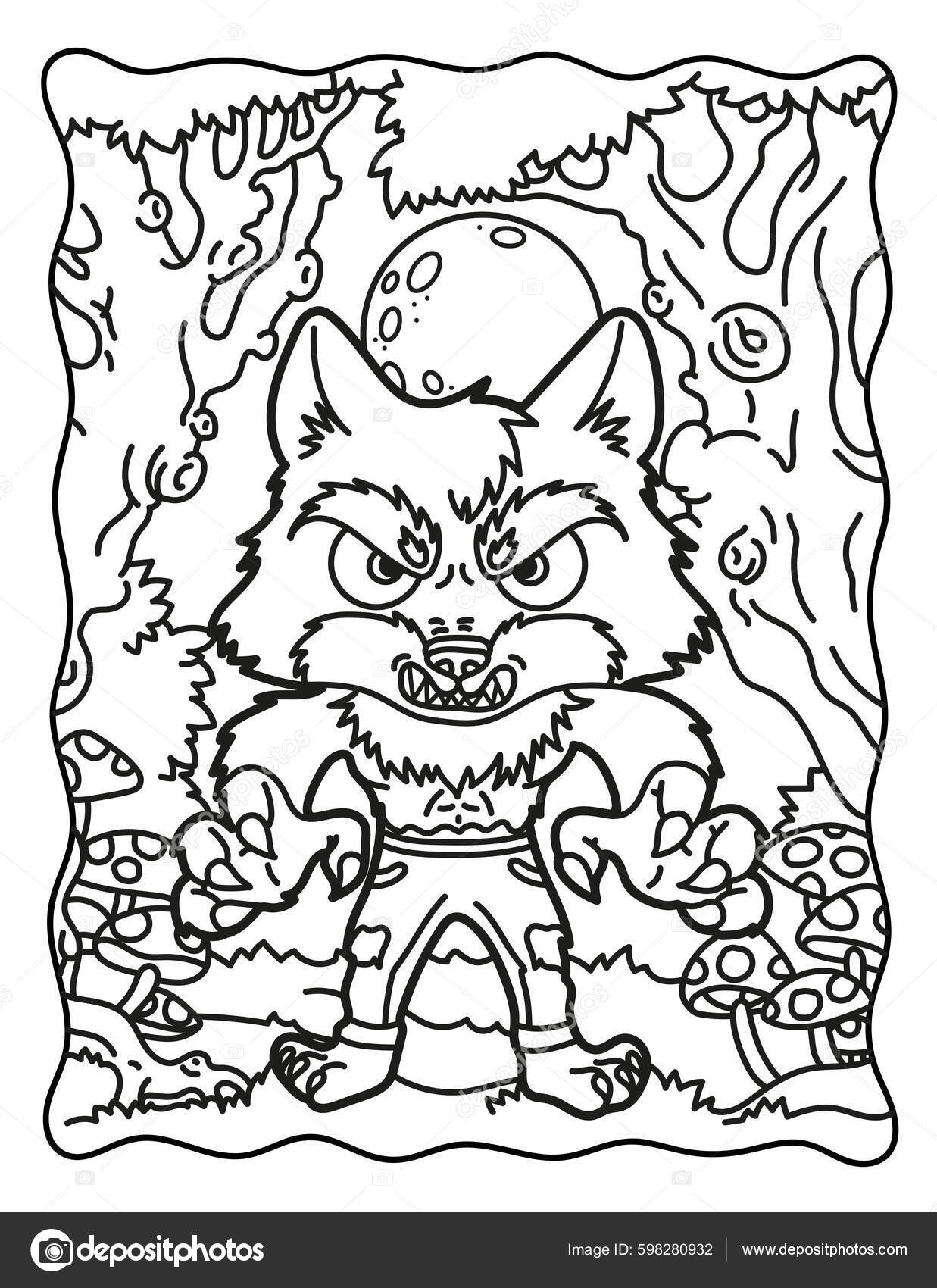 Were Wolf Coloring Page Free Printable 120