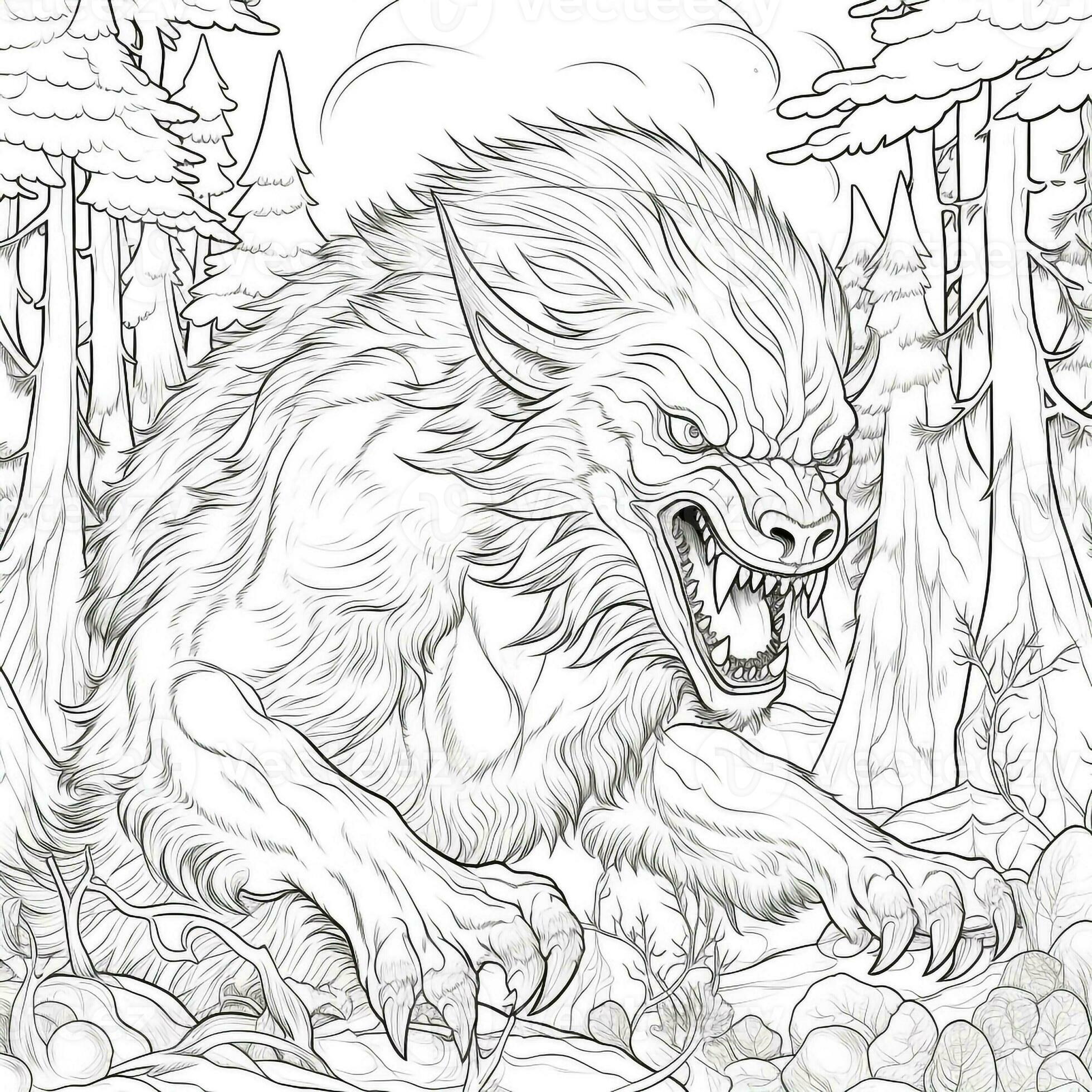 Were Wolf Coloring Page Free Printable 127