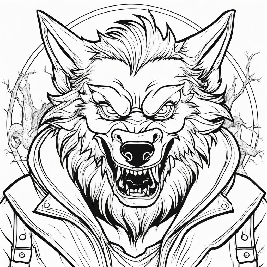 Were Wolf Coloring Page Free Printable 128