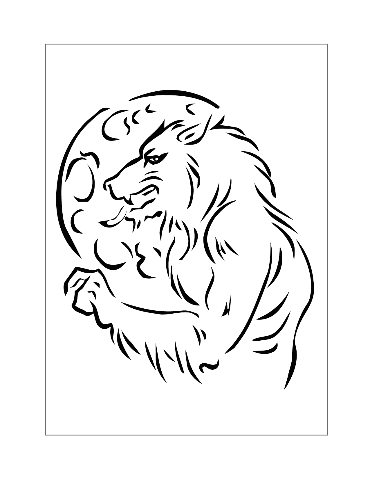 Were Wolf Coloring Page Free Printable 129