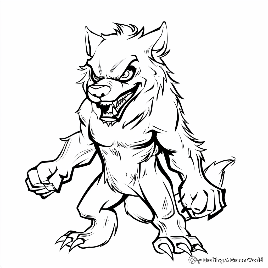 Were Wolf Coloring Page Free Printable 140