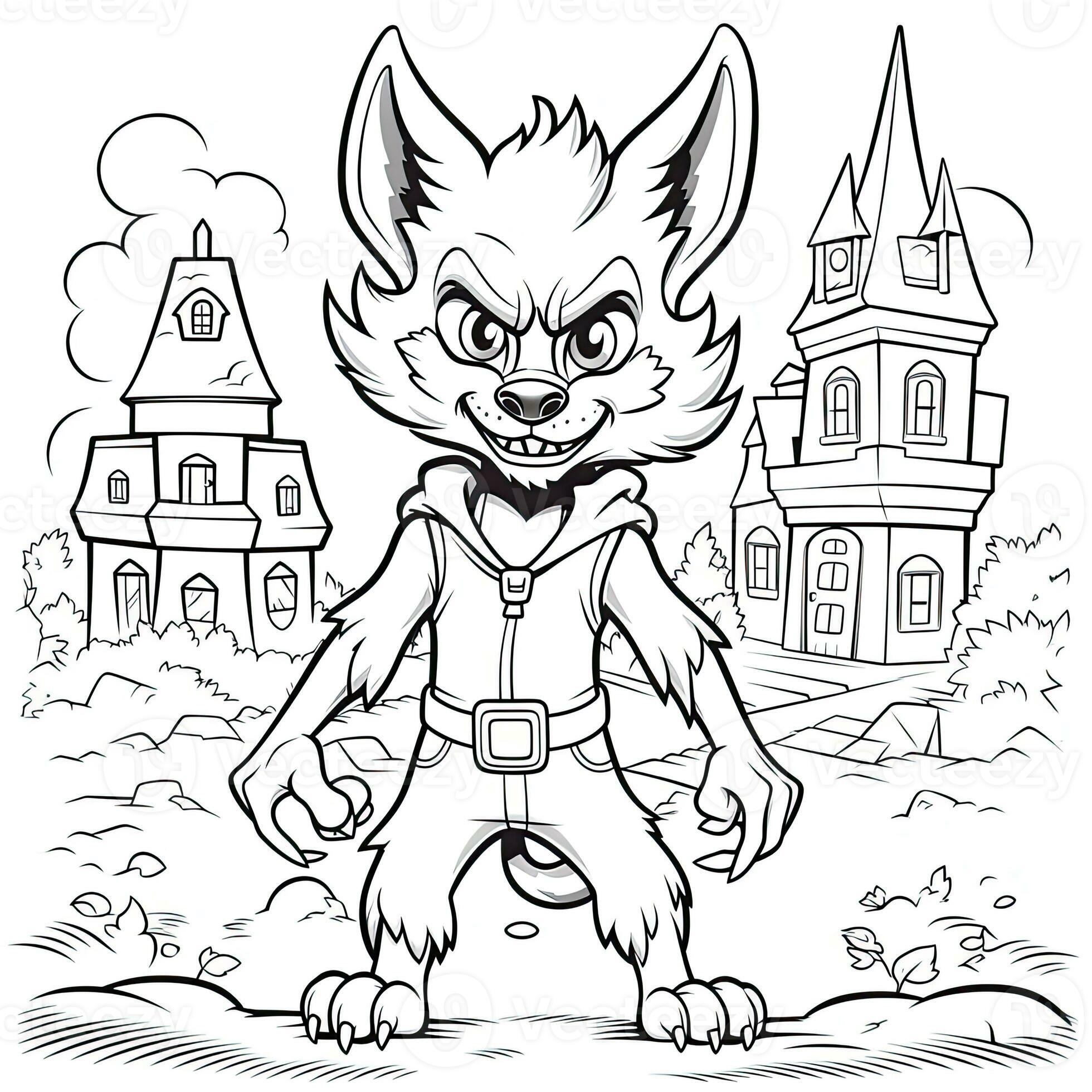 Were Wolf Coloring Page Free Printable 143