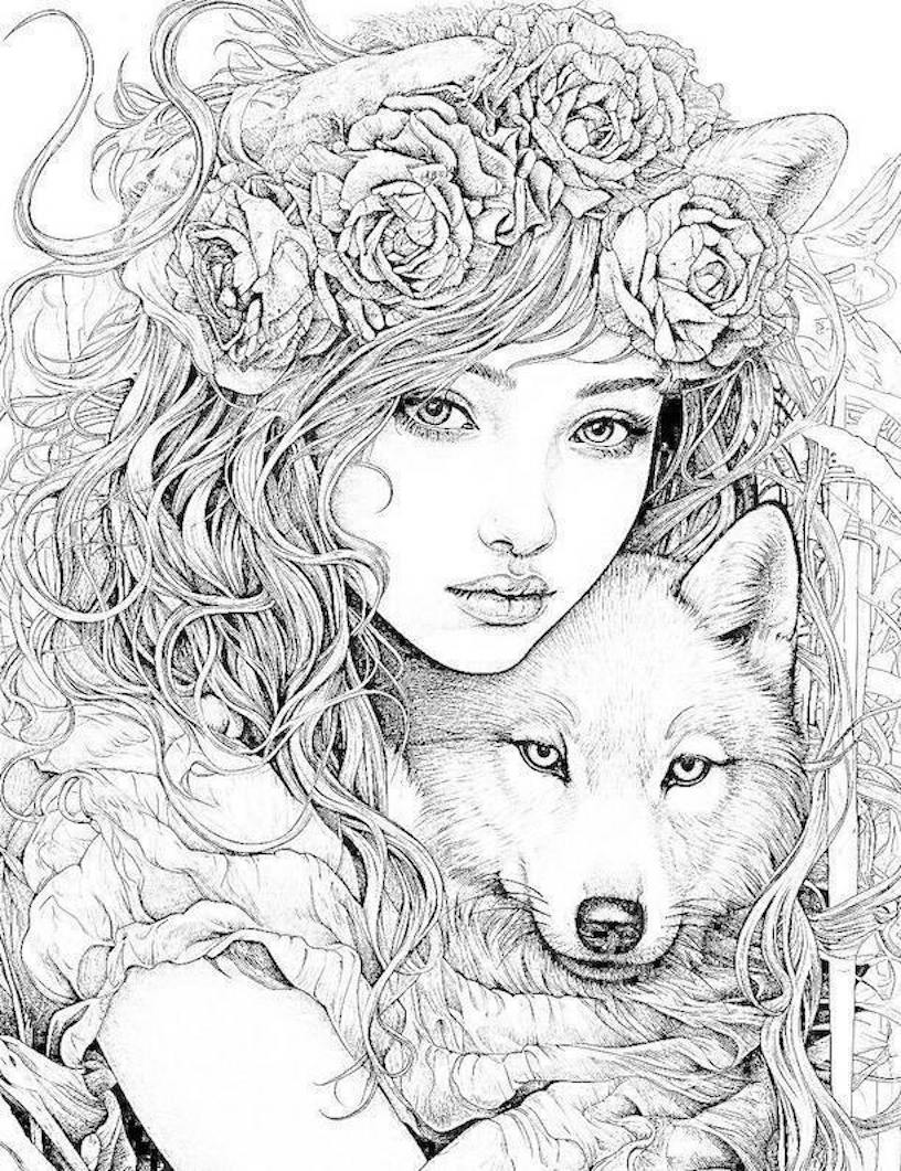 Were Wolf Coloring Page Free Printable 148