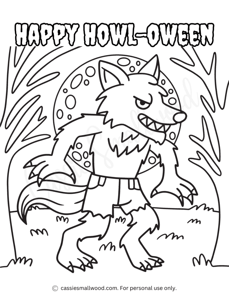 Were Wolf Coloring Page Free Printable 170