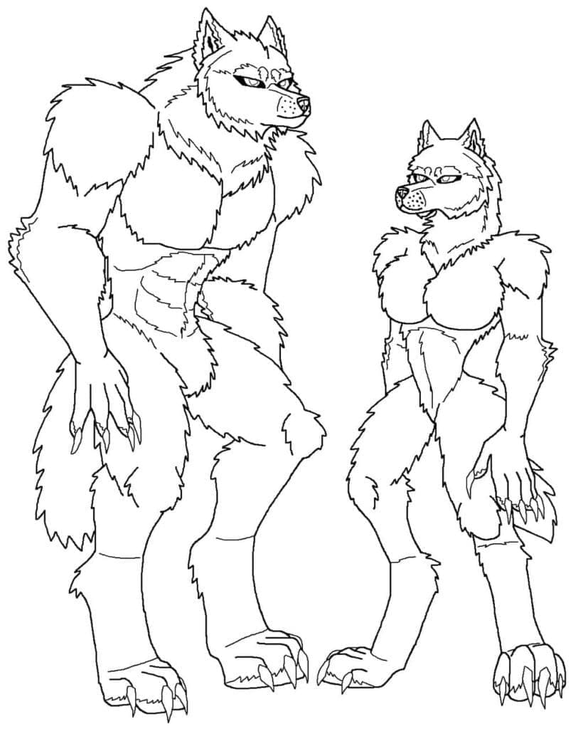 Were Wolf Coloring Page Free Printable 178