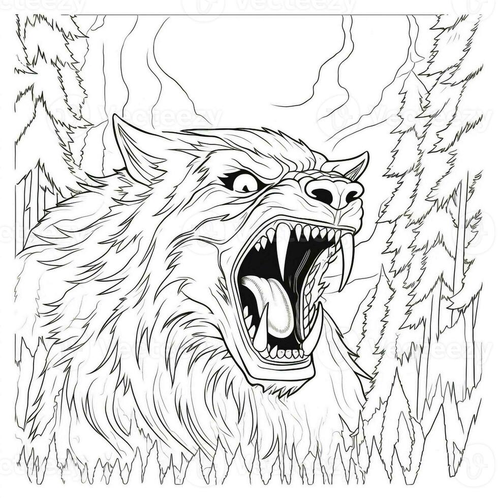 Were Wolf Coloring Page Free Printable 179