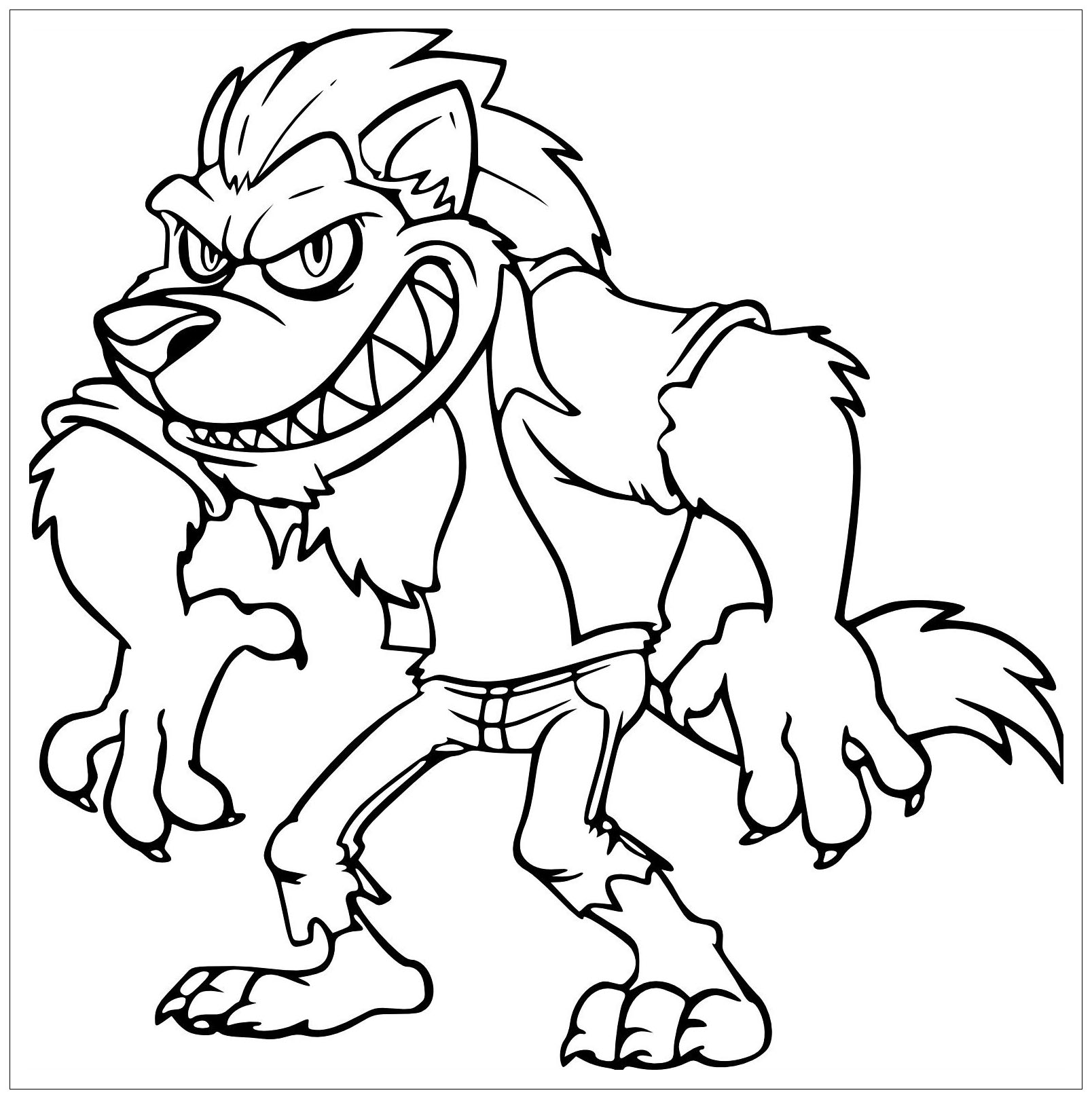 Were Wolf Coloring Page Free Printable 181