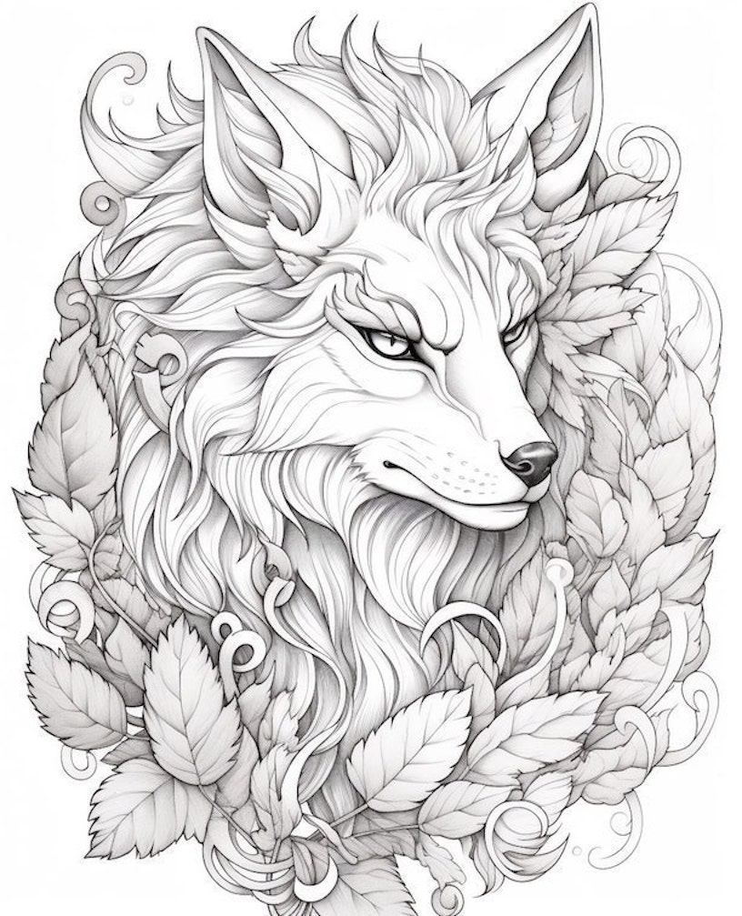 Were Wolf Coloring Page Free Printable 26