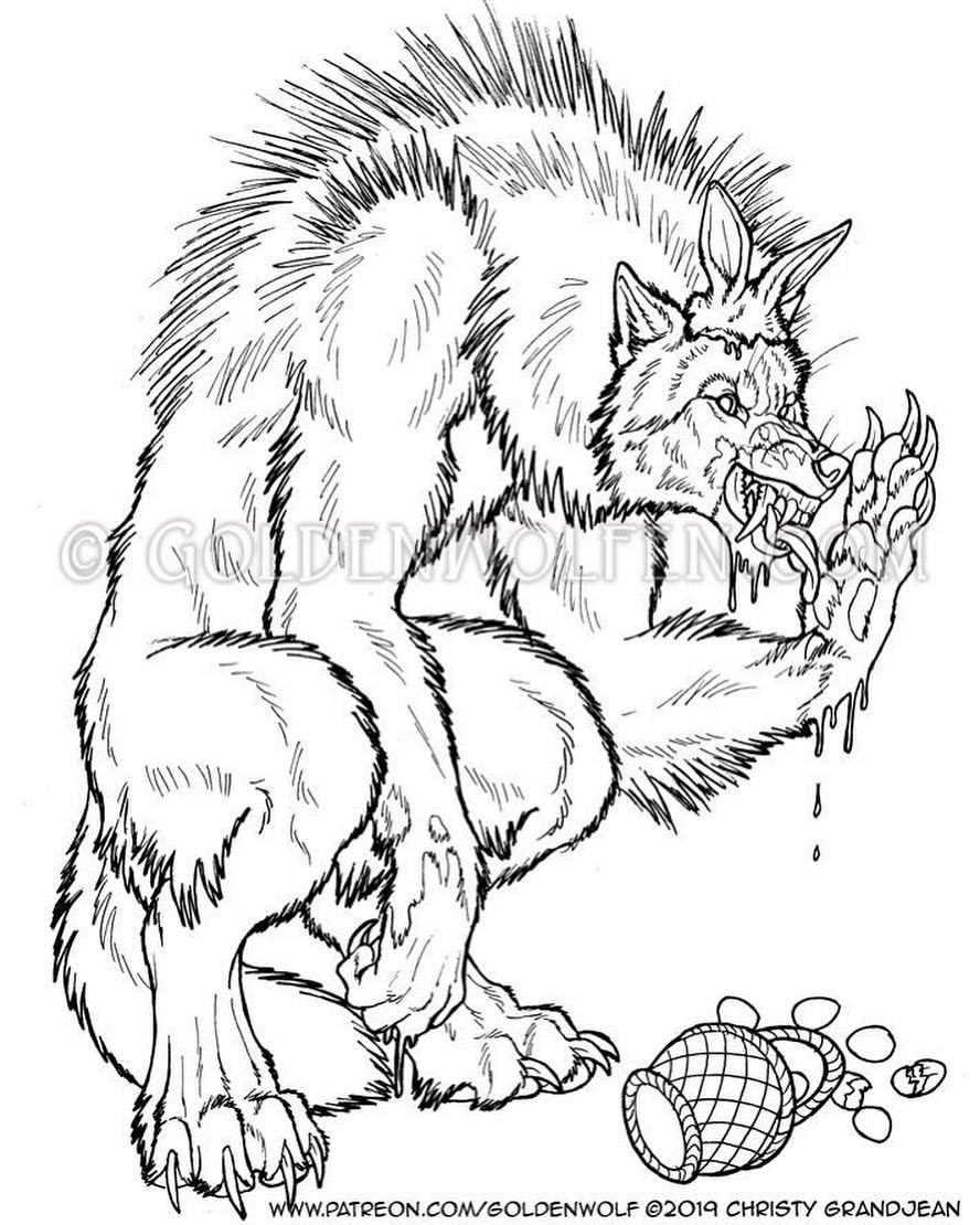 Were Wolf Coloring Page Free Printable 30