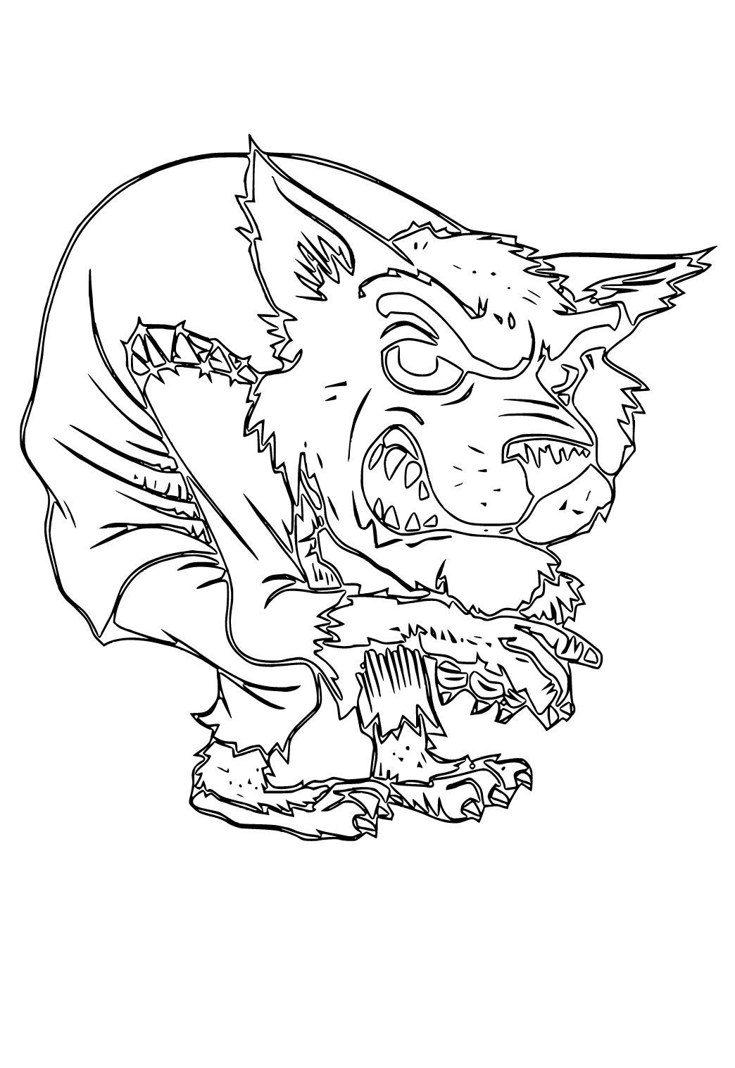 Were Wolf Coloring Page Free Printable 34