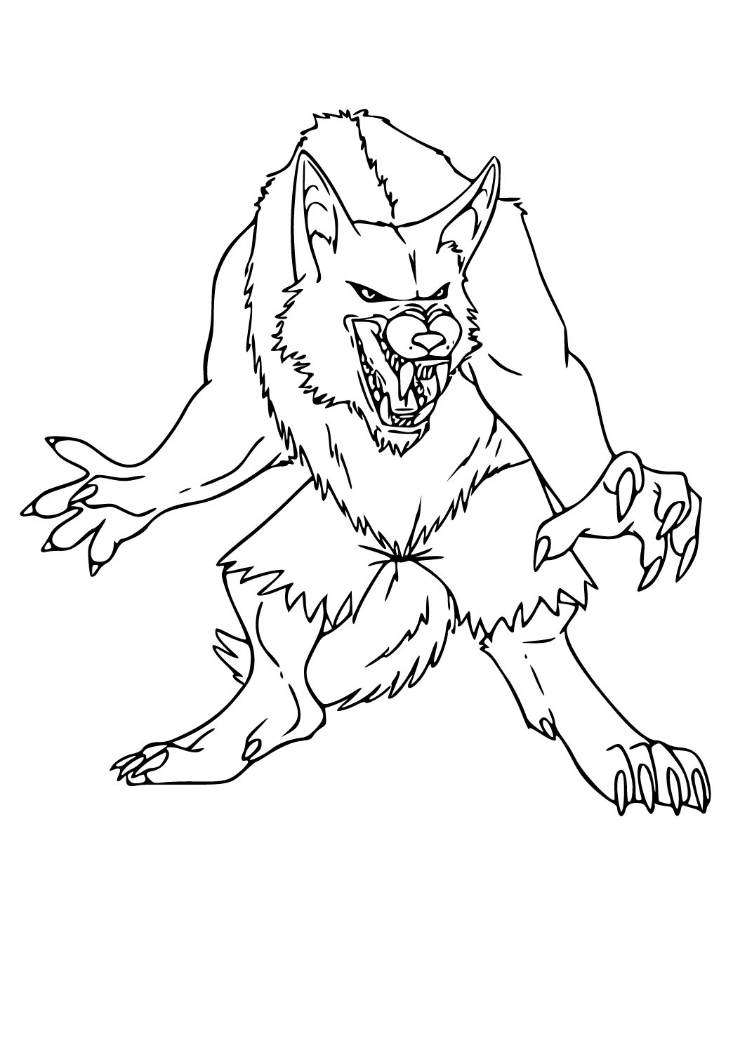 Were Wolf Coloring Page Free Printable 52