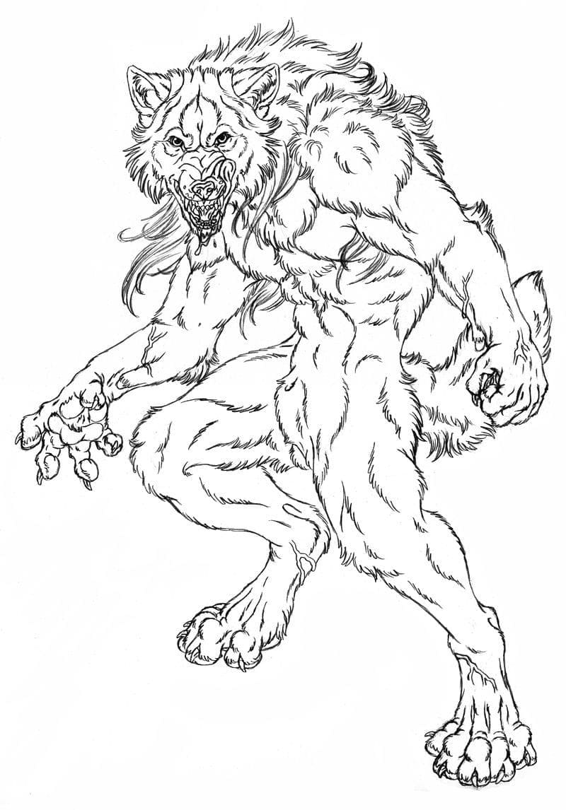 Were Wolf Coloring Page Free Printable 81