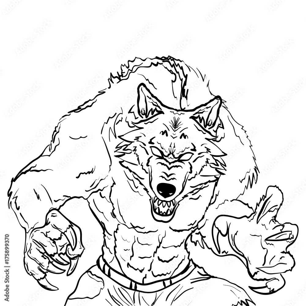 Were Wolf Coloring Page Free Printable 83