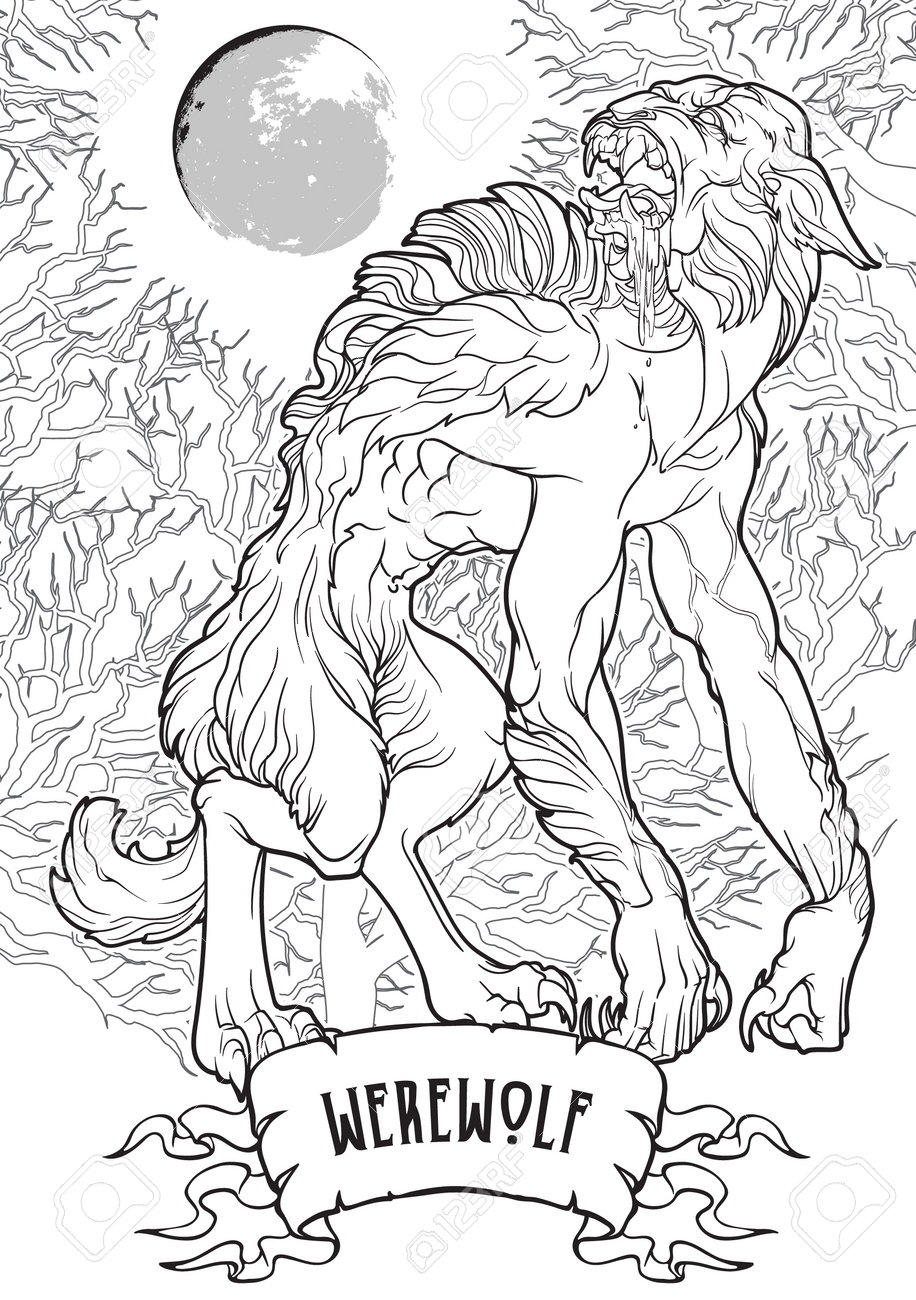 Were Wolf Coloring Page Free Printable 88