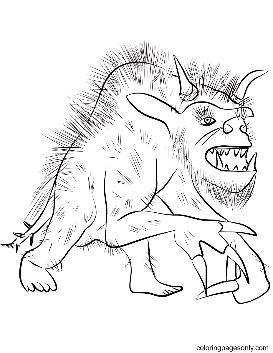 Were Wolf Coloring Page Free Printable 97