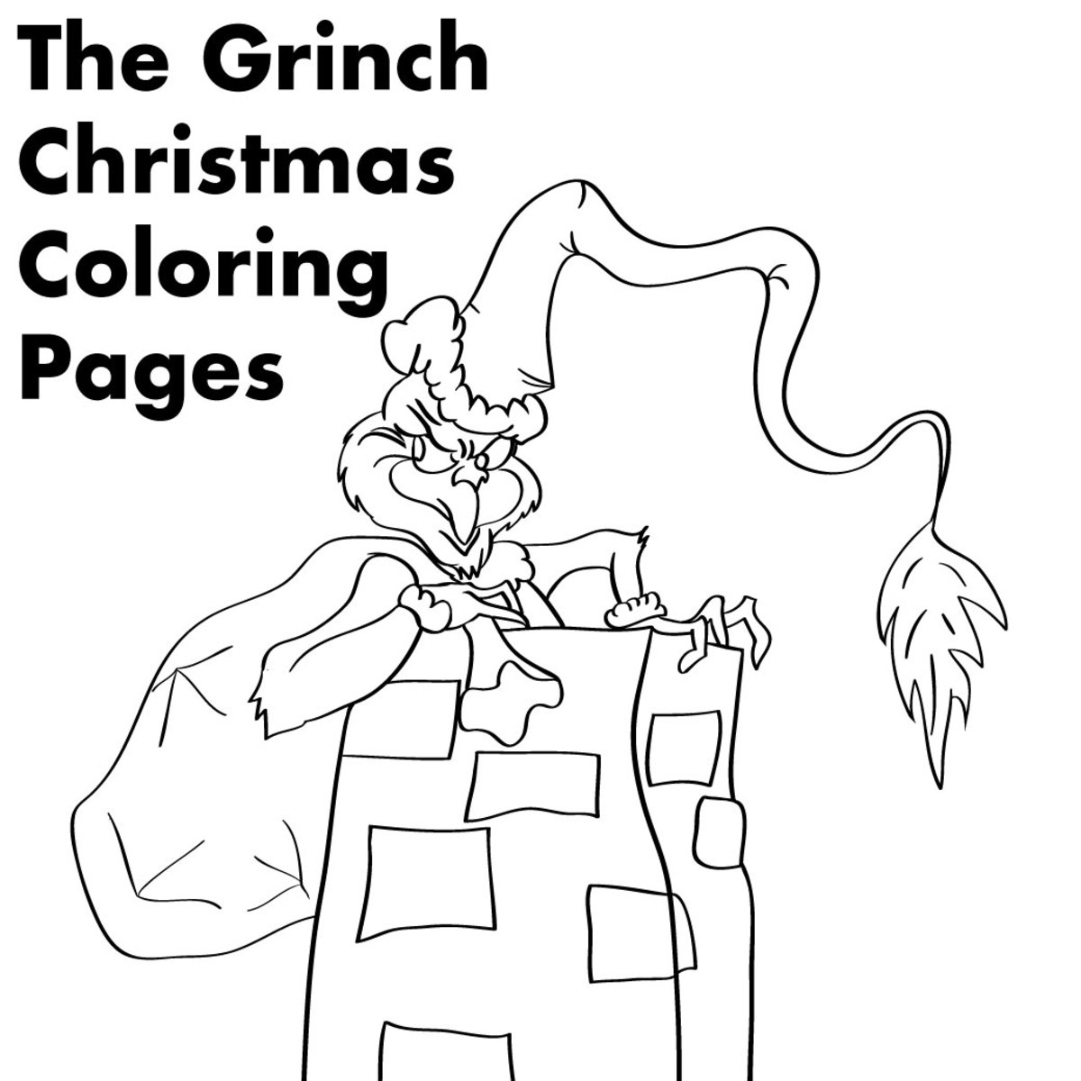 100+ Grinch Coloring Pages to Cheer You Up 13