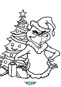 100+ Grinch Coloring Pages to Cheer You Up 18