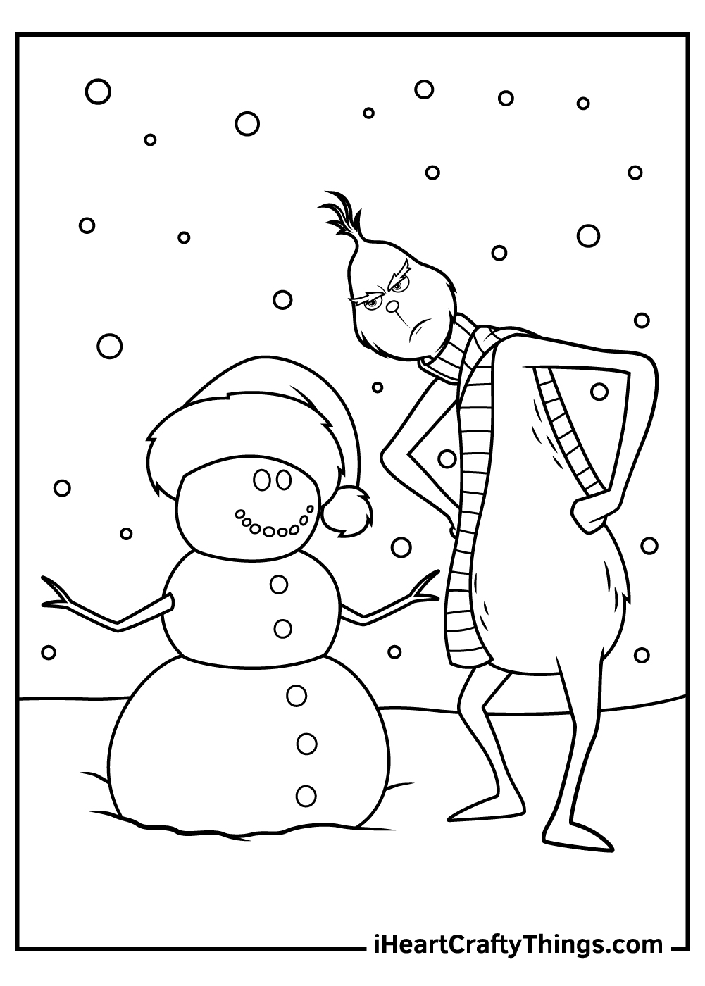 100+ Grinch Coloring Pages to Cheer You Up 33