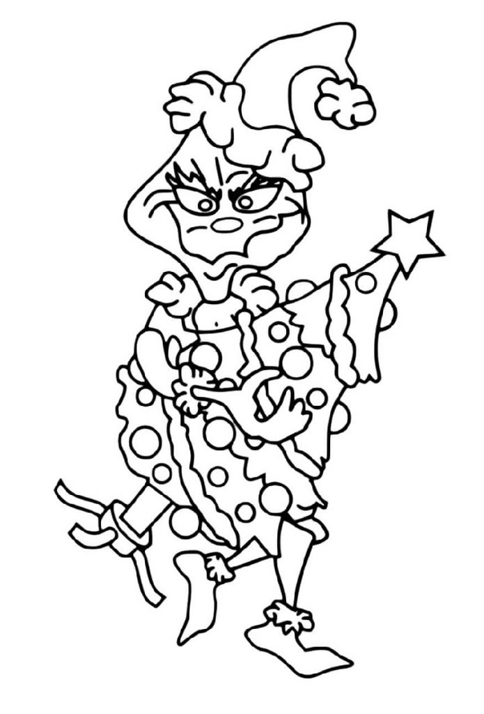 100+ Grinch Coloring Pages to Cheer You Up 38