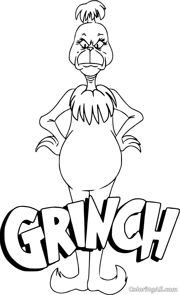 100+ Grinch Coloring Pages to Cheer You Up 5