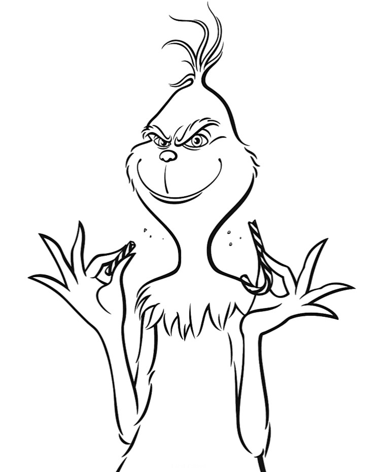 100+ Grinch Coloring Pages to Cheer You Up 76