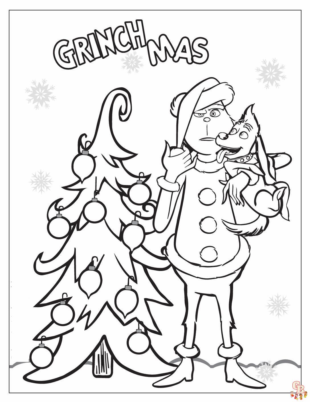 100+ Grinch Coloring Pages to Cheer You Up 81