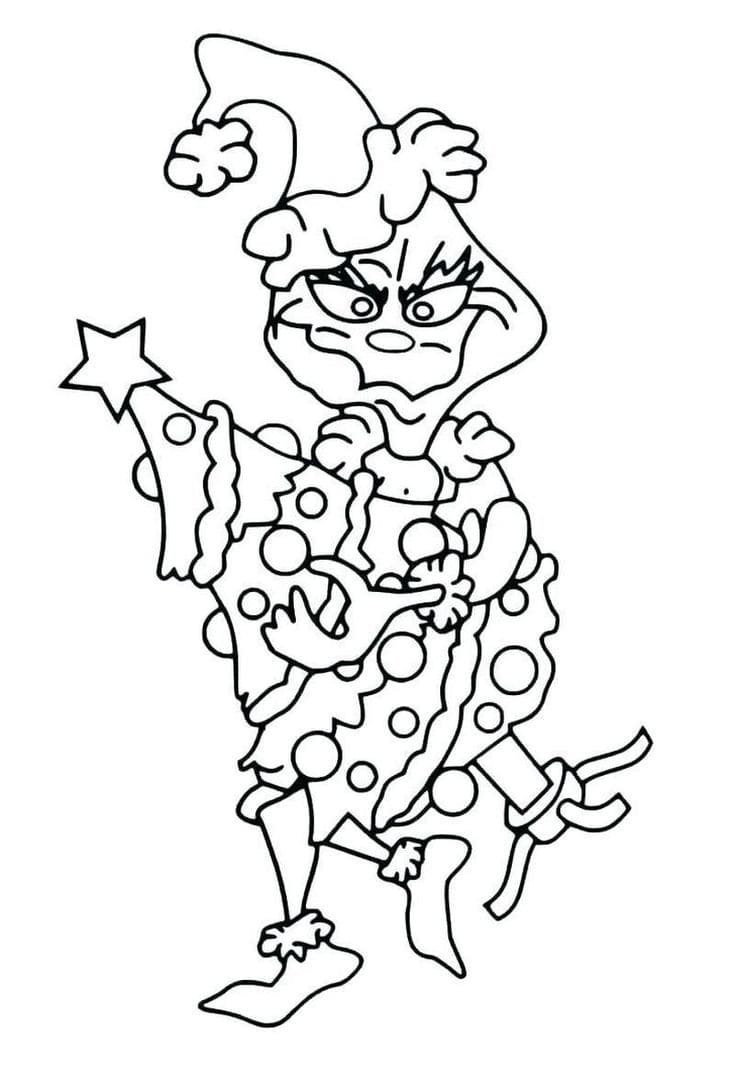 100+ Grinch Coloring Pages to Cheer You Up 82