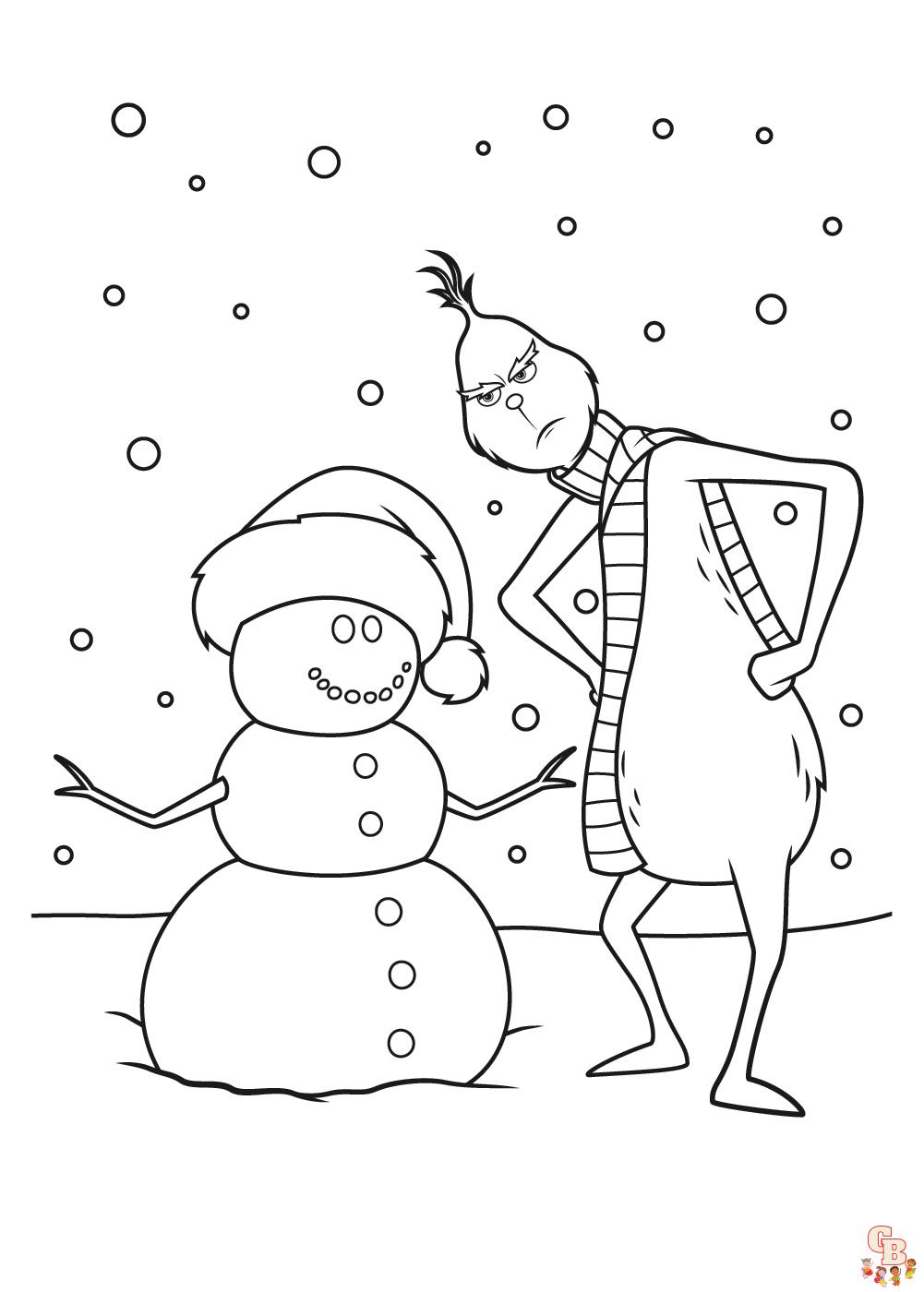 100+ Grinch Coloring Pages to Cheer You Up 90