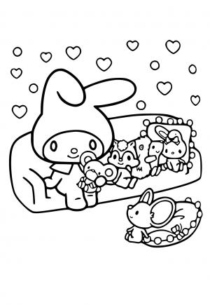 100+ Sanrio Coloring Page Ideas: Hello Kitty and Friends Fun 106