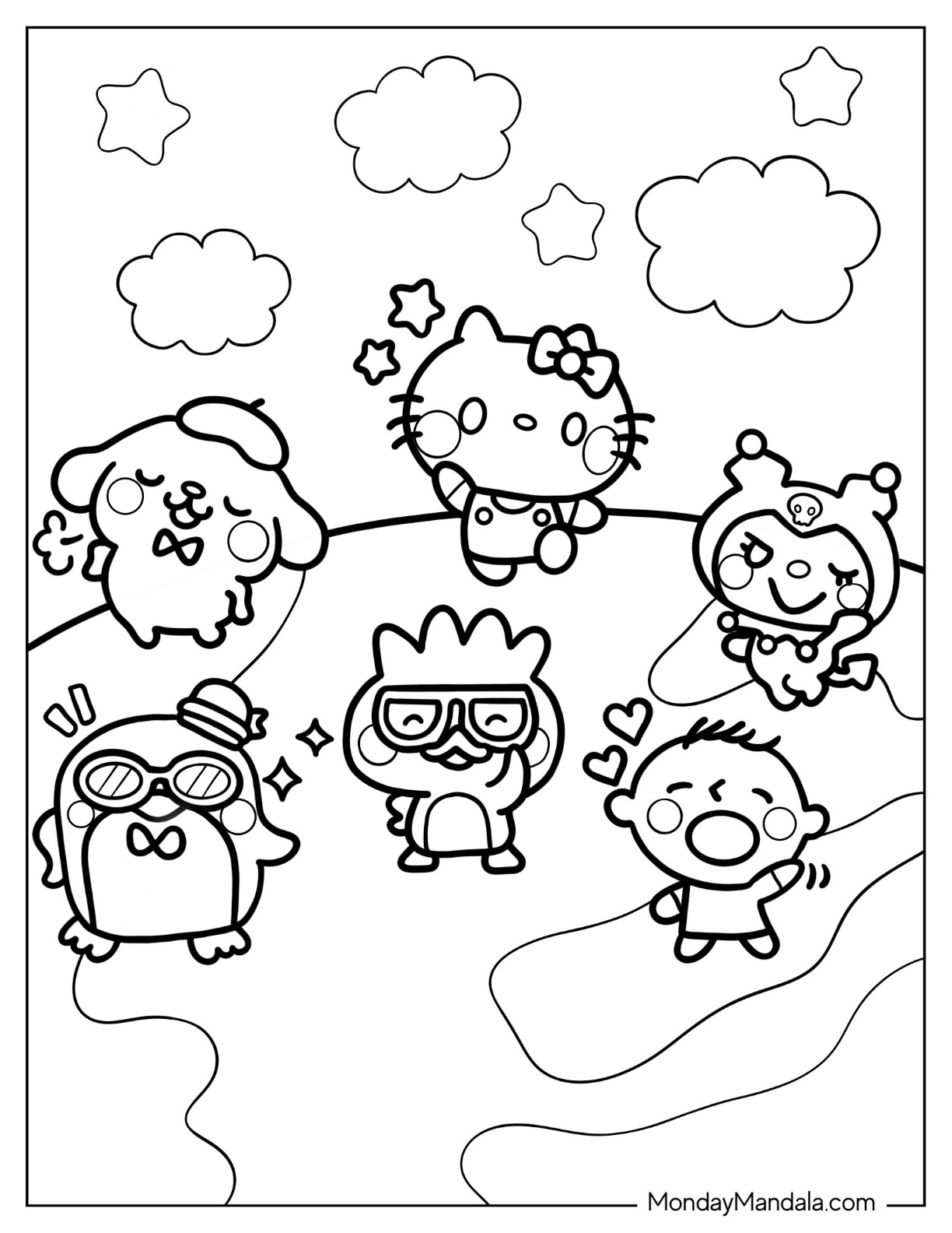 100+ Sanrio Coloring Page Ideas: Hello Kitty and Friends Fun 16