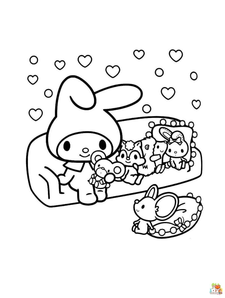 100+ Sanrio Coloring Page Ideas: Hello Kitty and Friends Fun 23