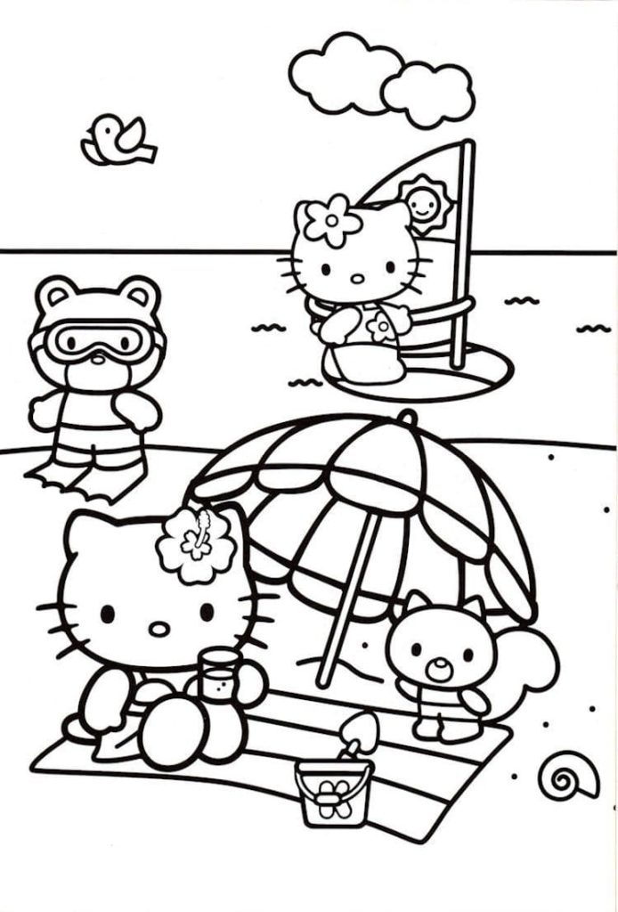 100+ Sanrio Coloring Page Ideas: Hello Kitty and Friends Fun 37