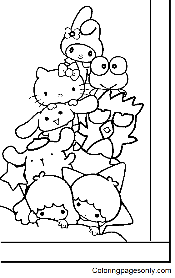 100+ Sanrio Coloring Page Ideas: Hello Kitty and Friends Fun 54