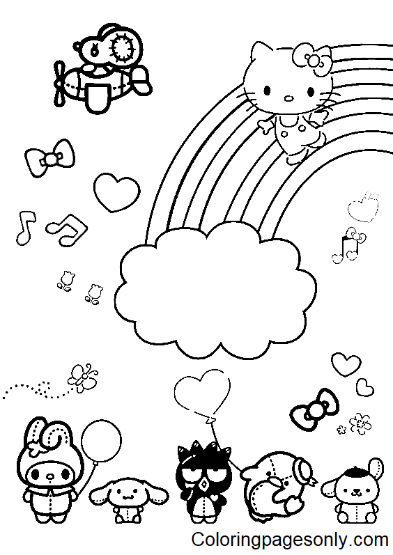 100+ Sanrio Coloring Page Ideas: Hello Kitty and Friends Fun 58