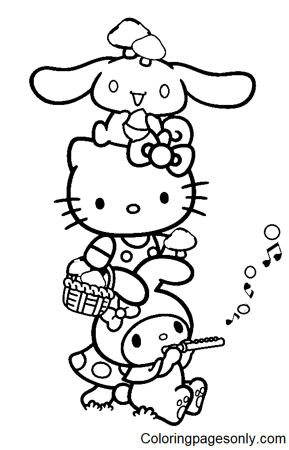 100+ Sanrio Coloring Page Ideas: Hello Kitty and Friends Fun 71