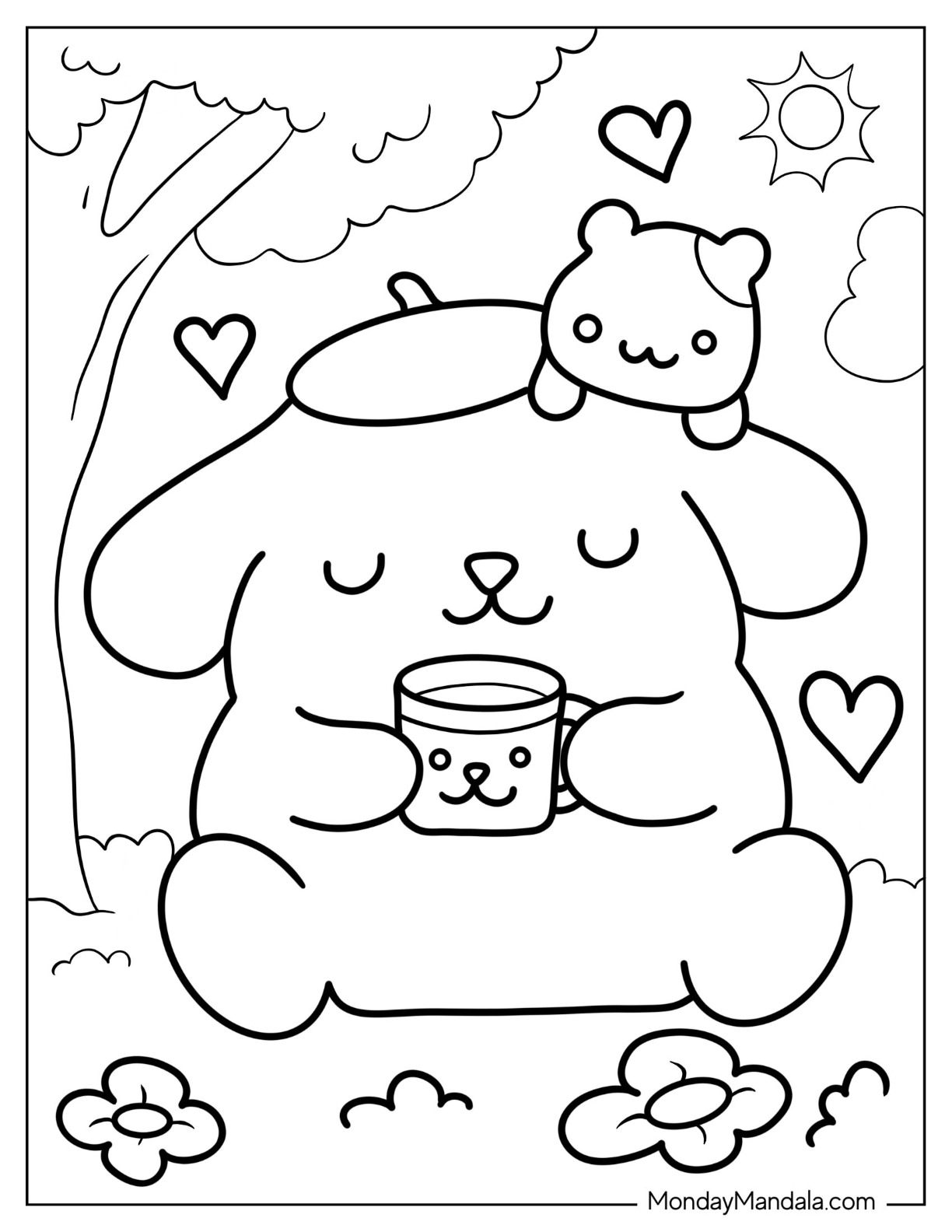 100+ Sanrio Coloring Page Ideas: Hello Kitty and Friends Fun 9