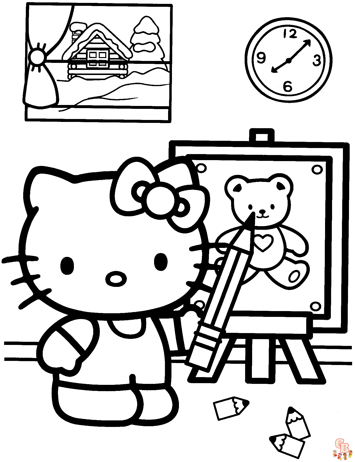 100+ Sanrio Coloring Page Ideas: Hello Kitty and Friends Fun 93