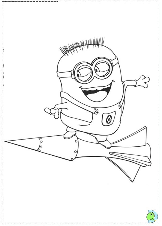 101+ Minion Coloring Pages 10